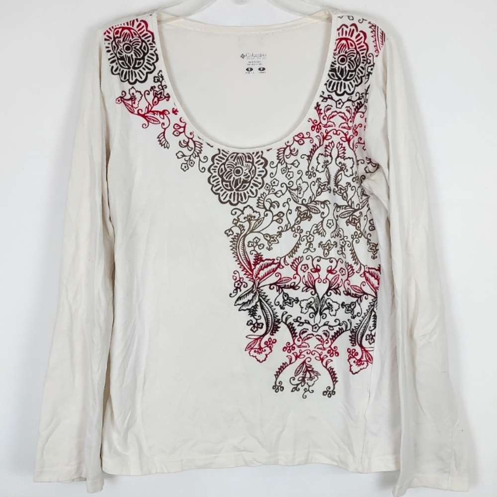 Columbia Sportswear Blouse Top Womens S Garden Girl Gorpcore Yoga Grandma Core